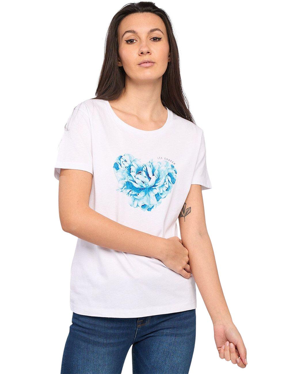 Футболка женская Lee Cooper 20196150.101 L Белый (5942723073136)