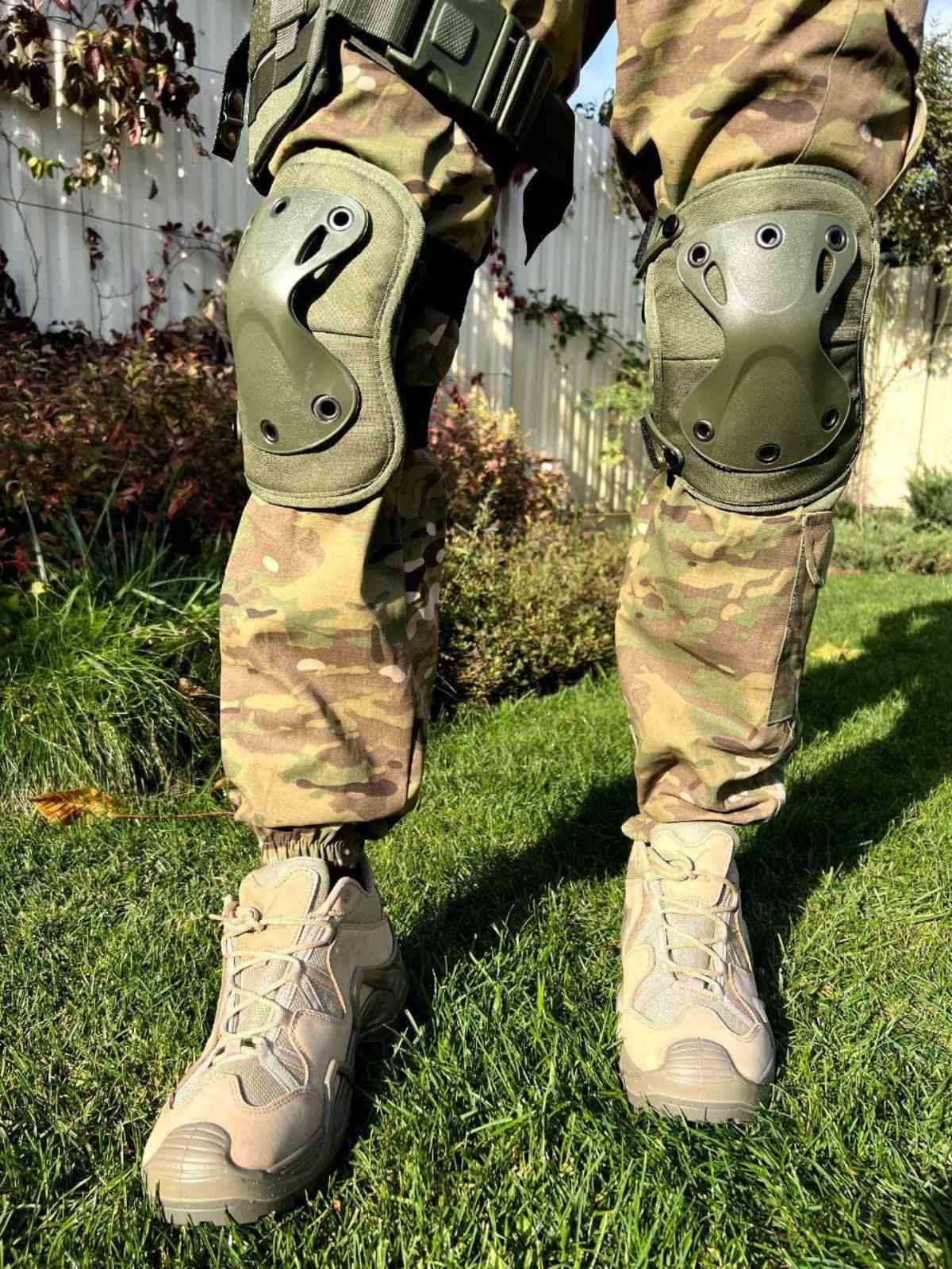 Комплект наколінники з системою самоскидання Зелений