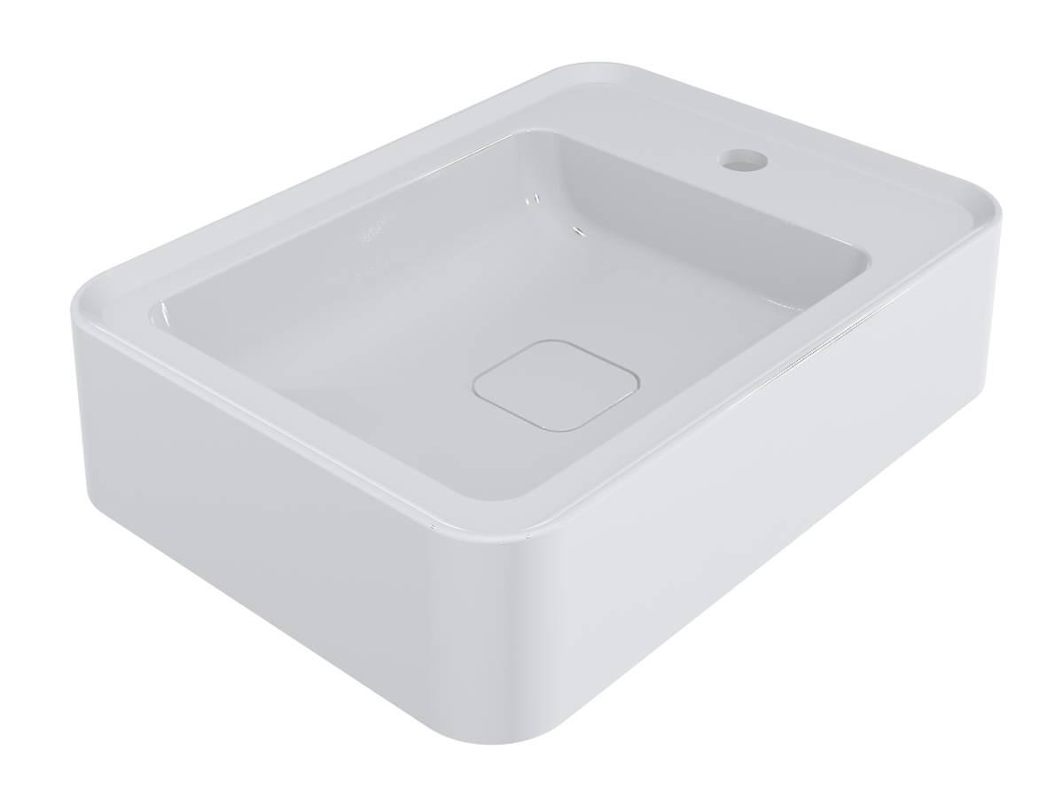 Умывальник Miraggio MARRAKESH 380 с литого мрамора глянцевый Белый (84080)