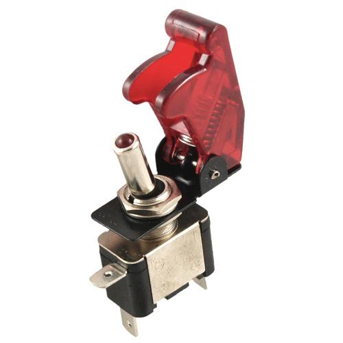 Переключатель 12В 20А LED Красный