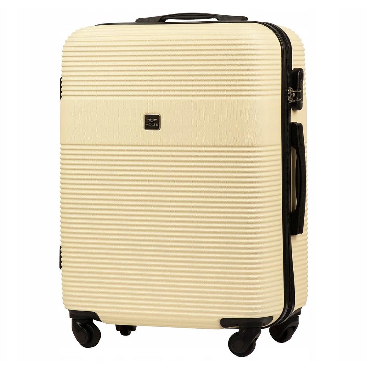 Чемодан Wings 5398 маленький пластиковый Молочно-белый (Wp00563)