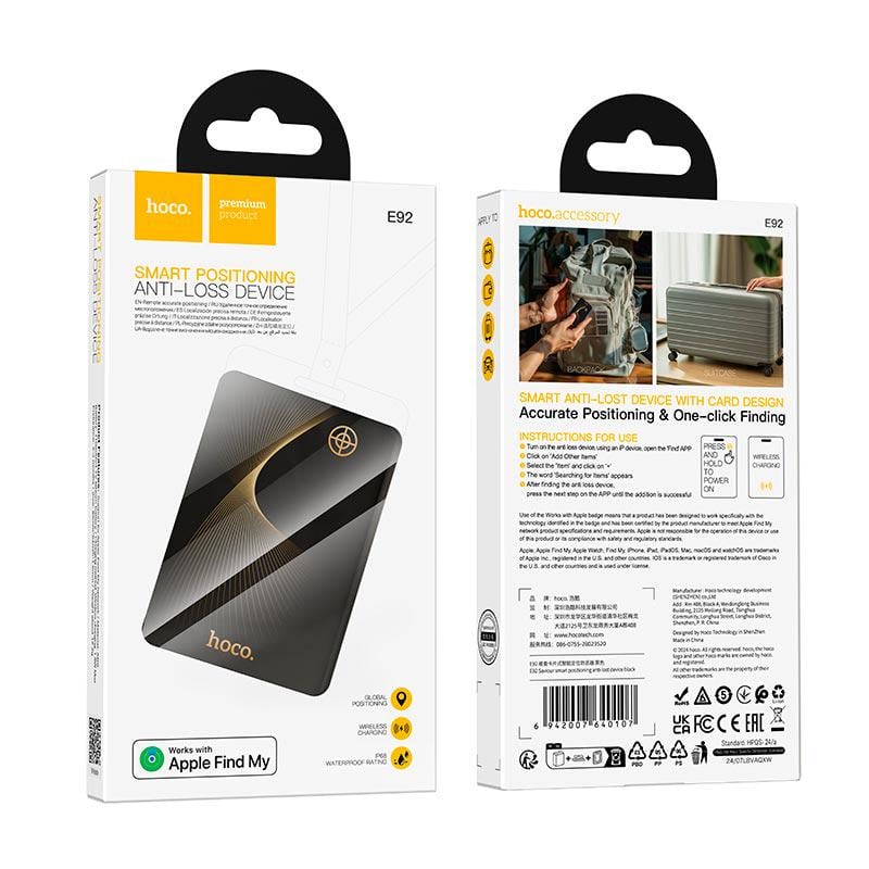 GPS-трекер Hoco E92 Saviour Black (627251) - фото 6