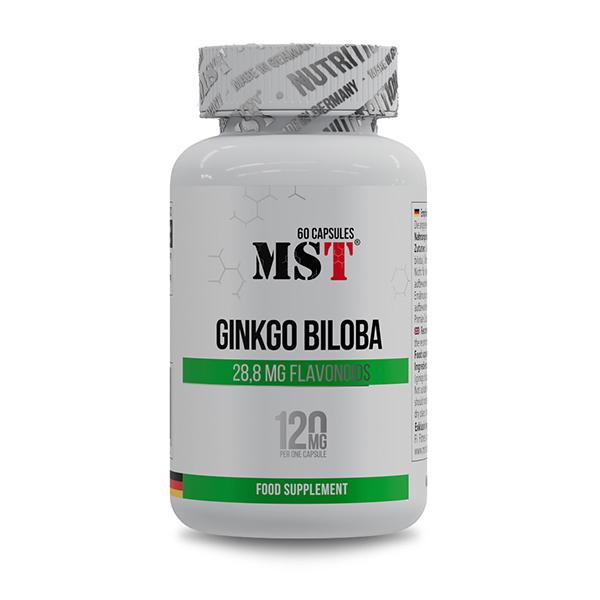 Гинкго Билоба для спорта MST Nutrition Ginkgo Biloba 60 капс. (000025136)