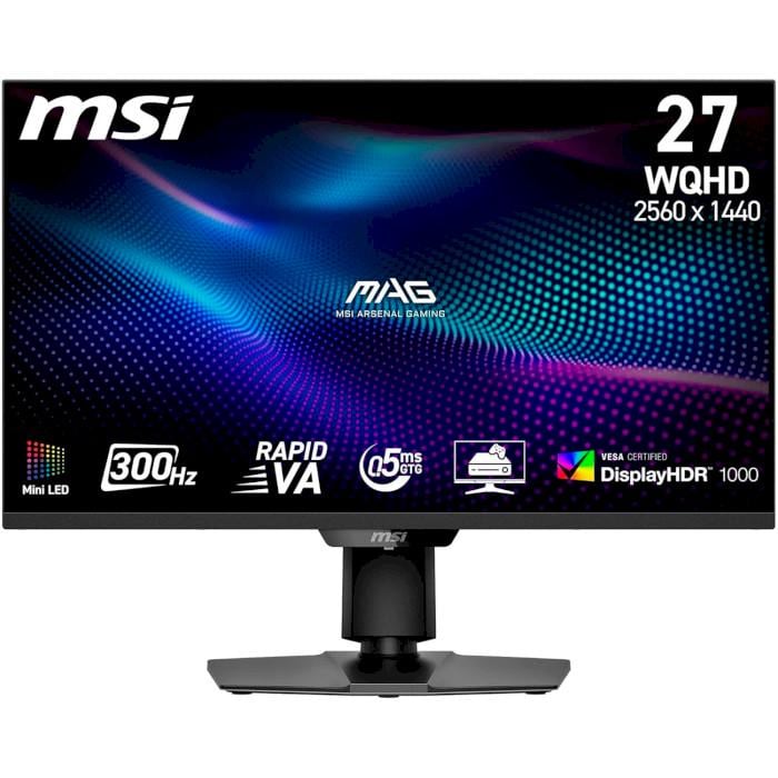 Монитор игровой MSI MAG 274QPF X30MV VA 2560x1440 300 Гц 300 кд/м2 Black (32202182)