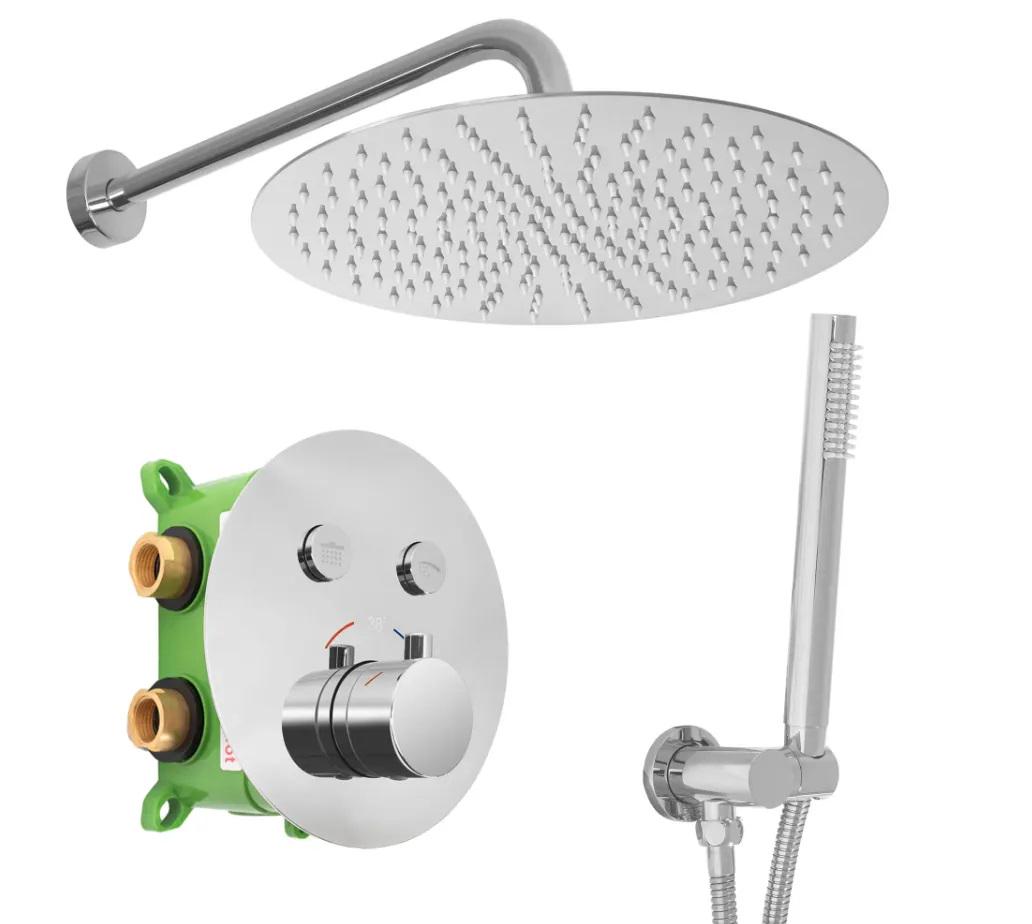 Душевой гарнитур скрытого монтажа Rea LUNGO MILER Хром (Rea-P6715)