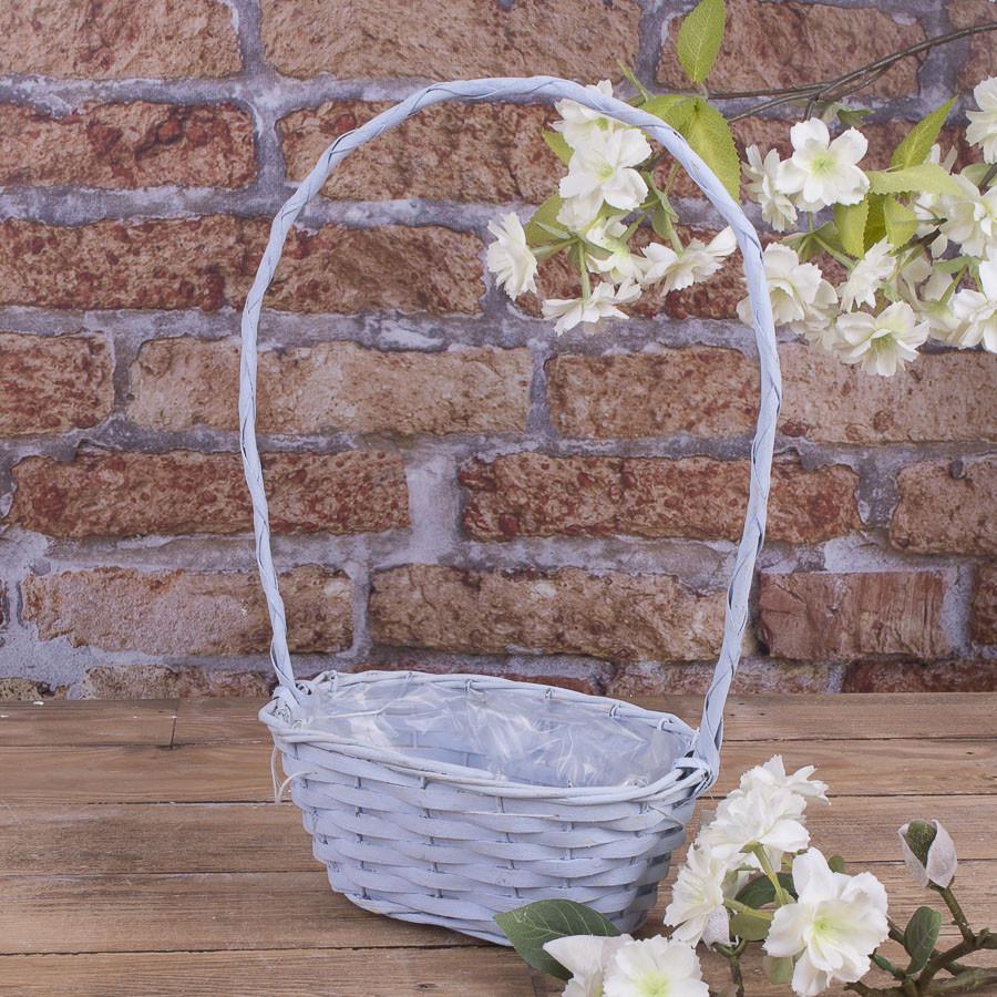 Корзина с длинной ручкой Голубой (2284-1)