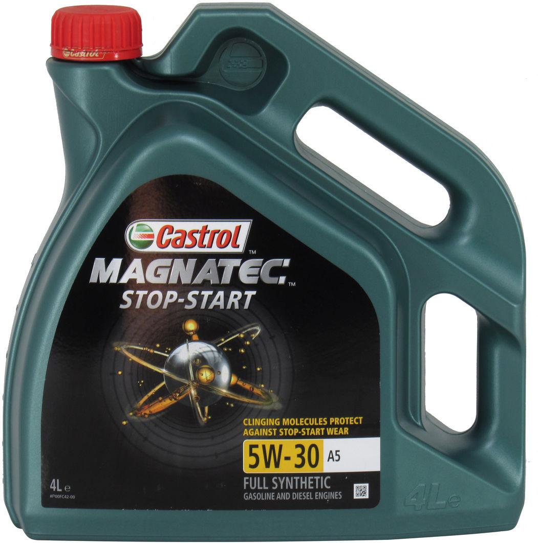 Моторное масло Castrol Magnatec Stop-start A5 20-mss3a5n-4x4l бензин/дизель 5W-30 4 л (1407970)