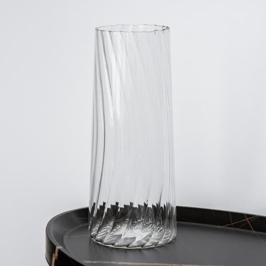 Ваза стеклянная Отблески красоты d 10 см 24 см (79608289)