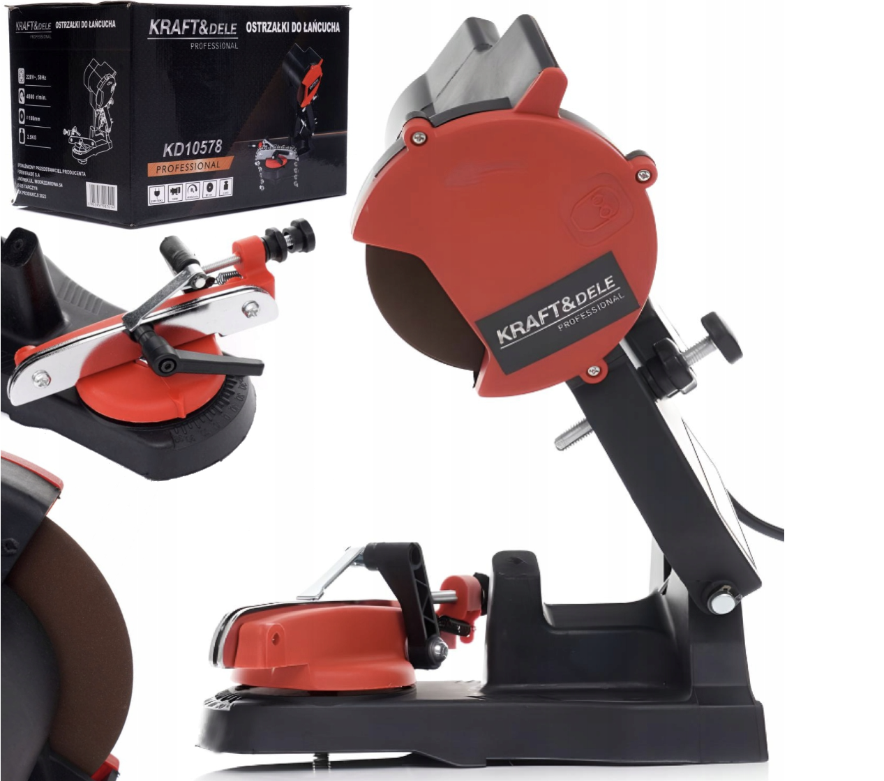 Электрический станок Kraft&Dele KD10578 для заточки цепей 100 Вт 4800 об/мин (KD10578) - фото 13 Электрический станок Kraft&Dele KD10578 для заточки цепей 100 Вт 4800 об/мин (KD10578) - фото 13