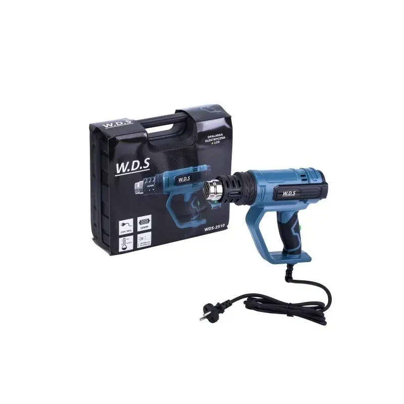 Фен будівельний Kraft&Dele WDS2510 з LCD дисплеєм і насадками 2200 Вт (1265) - фото 4 Фен будівельний Kraft&Dele WDS2510 з LCD дисплеєм і насадками 2200 Вт (1265) - фото 4