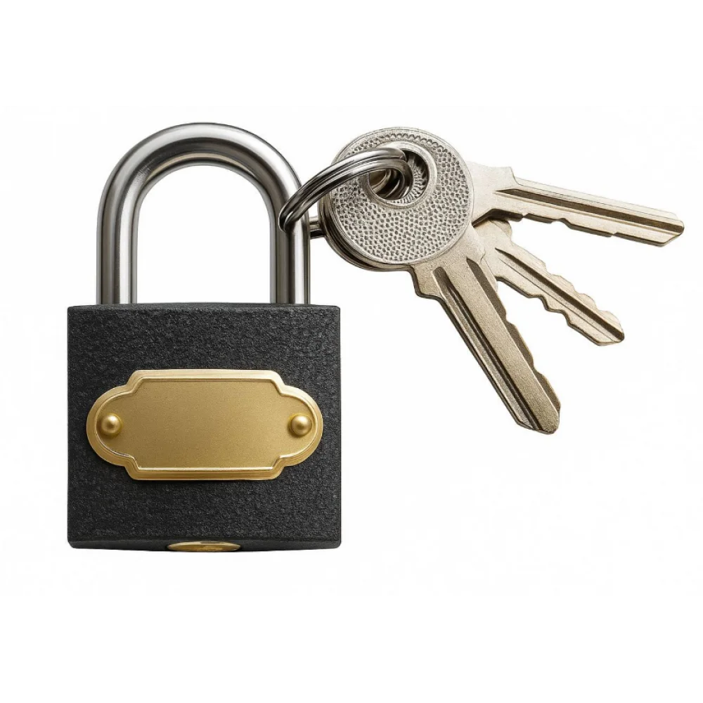 Замок навісний ХЗШП на ворота двері ящики 75х100 мм Сірий (ZM0616)