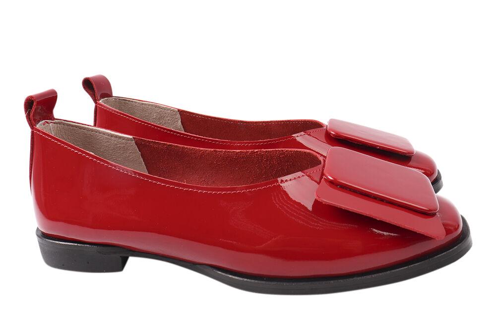 Туфли женские Da Cota из лаковой кожи на низком ходу р. 38 Красный (37-21DTC)