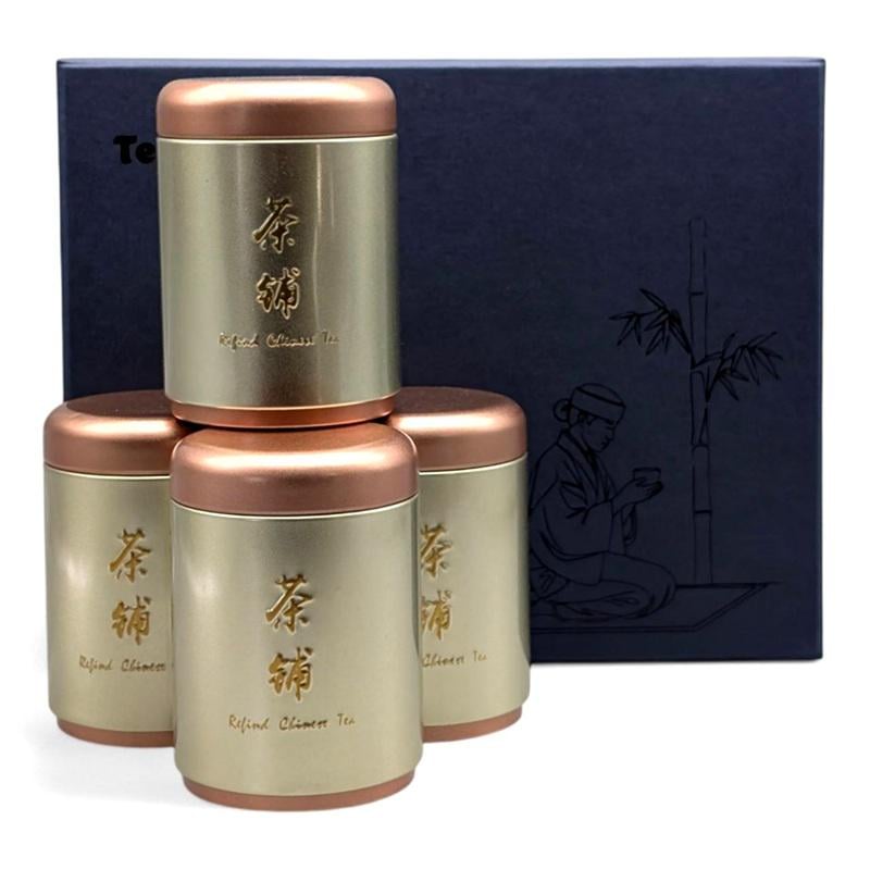 Подарочный набор китайского чая 4 металлические банки (8-0-0024)