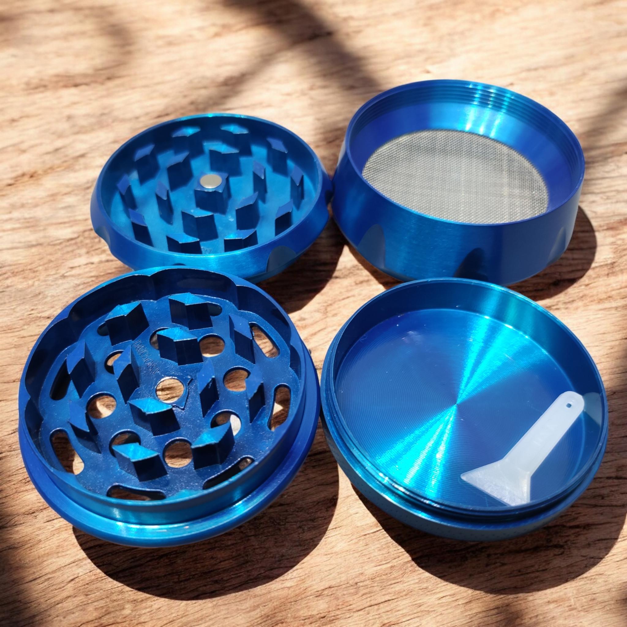 Гриндер для измельчения табака D&K Grinder Cannabis Blue - фото 3