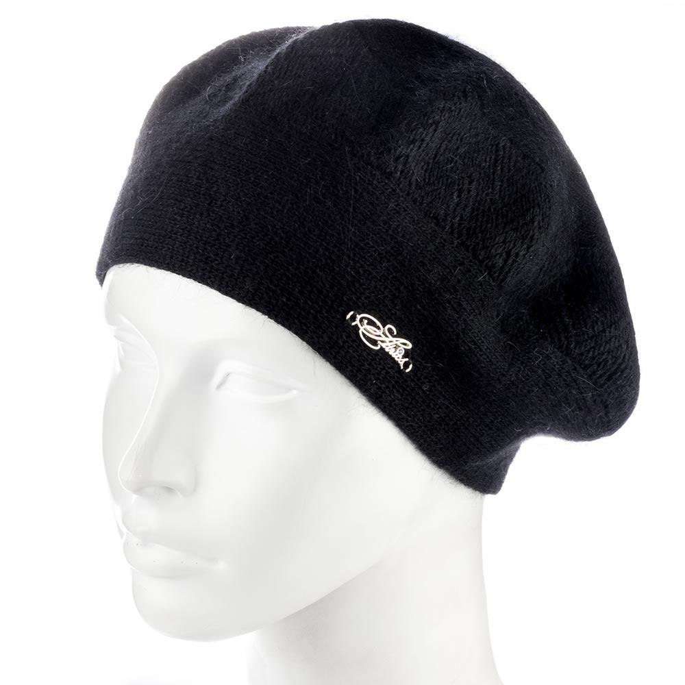 Берет женский Atrics WH878 двойной ангоровый Черный (157689)