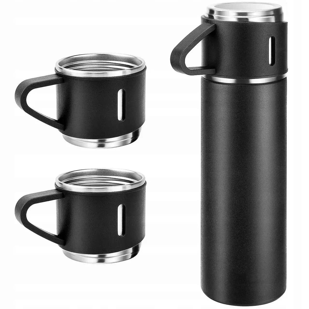 Термос Vacuum Bottle с чашками 3 шт. 0,5 л