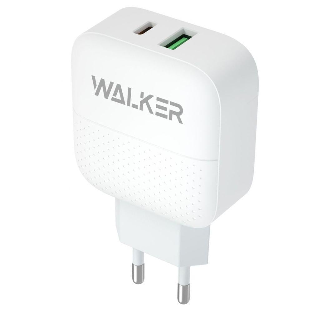 Зарядное устройство сетевое Walker WH-37 PD 3A QC3,0 18W Белый (1424)