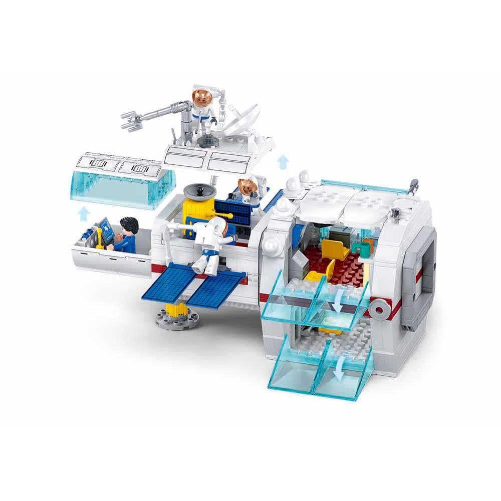 Конструктор SLUBAN M38-B1201 Space Космический модуль 502 детали в коробке (114272)