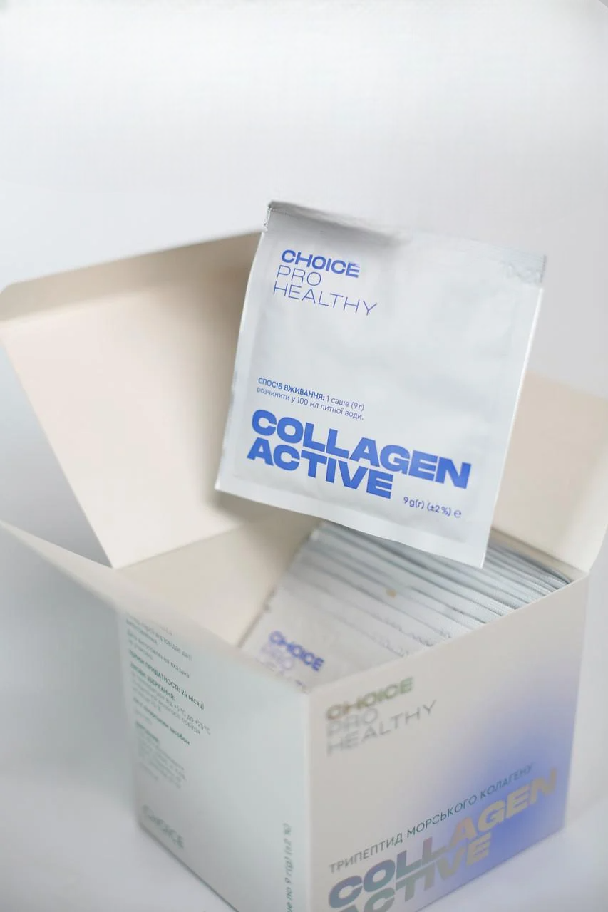 Морський рибний колаген порошок для шкіри/волосся та суглобів Choice COLLAGEN ACTIVE 15 саше (2003060292)