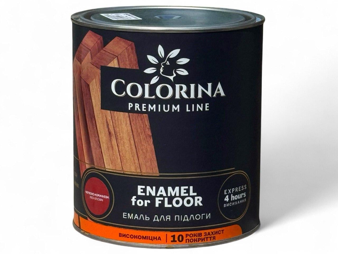 Эмаль быстросохнущая напольная Colorina ПФ-266 2,8 кг Красно-коричневый (23813409) Эмаль быстросохнущая напольная Colorina ПФ-266 2,8 кг Красно-коричневый (23813409)