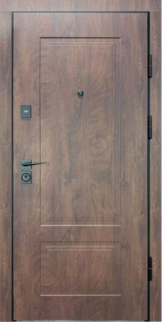 Дверь входная для квартиры CITY MAX 4 спил дерева 860x2050 мм Коньячный (56510)