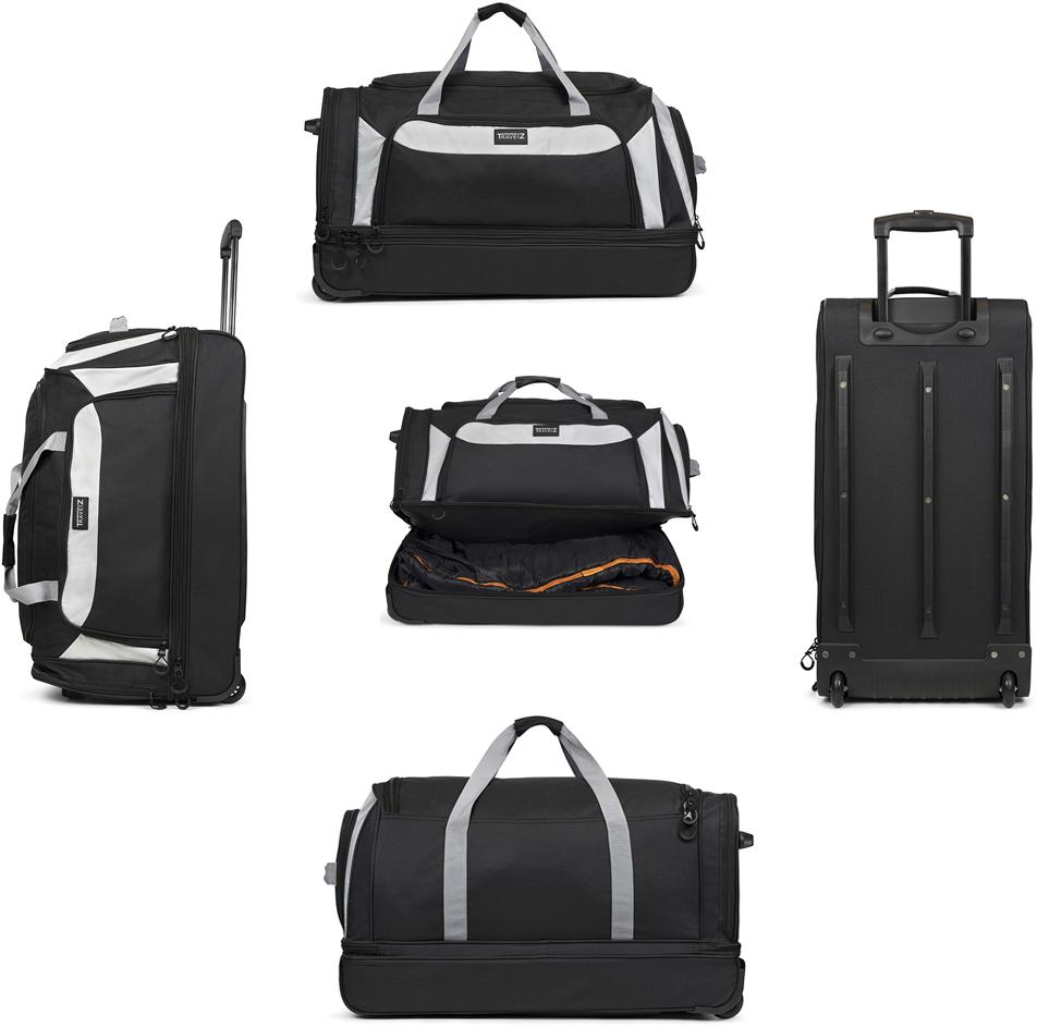 Сумка дорожная на колесах TravelZ Wheelbag Doubleloader Black (603098) - фото 4