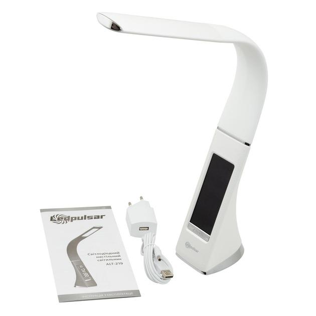 Лампа настольная LedPulsar светодиодная/гибкая стойка Белый (ALT-219) - фото 4 Лампа настольная LedPulsar светодиодная/гибкая стойка Белый (ALT-219) - фото 4