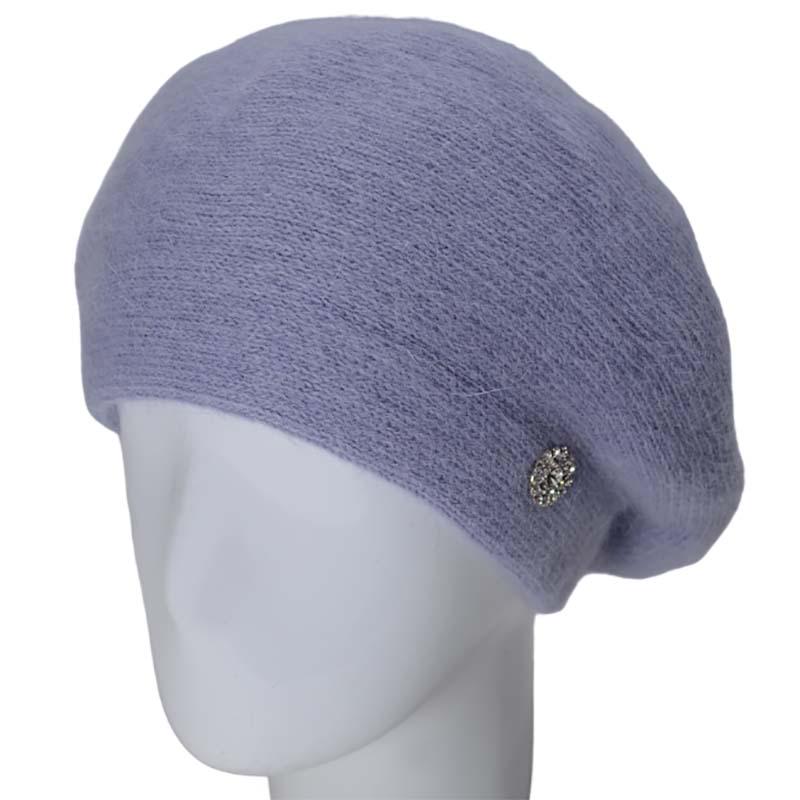 Берет женский ангоровый Novita Афина one size Джинс