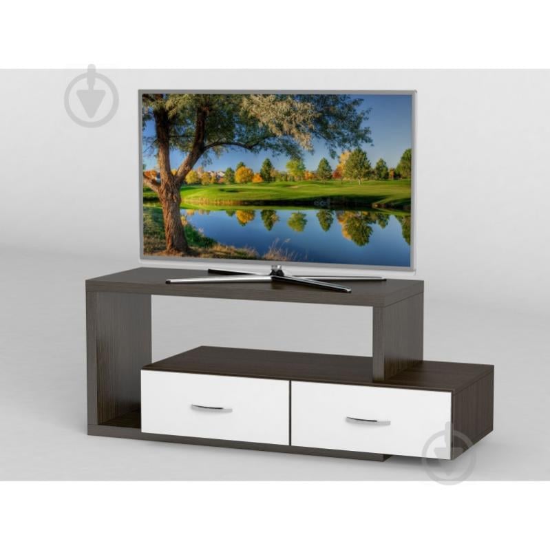 Тумба под телевизор Тиса Мебель ТВ-256 Венге Белый Тумба под телевизор Тиса Мебель ТВ-256 Венге Белый