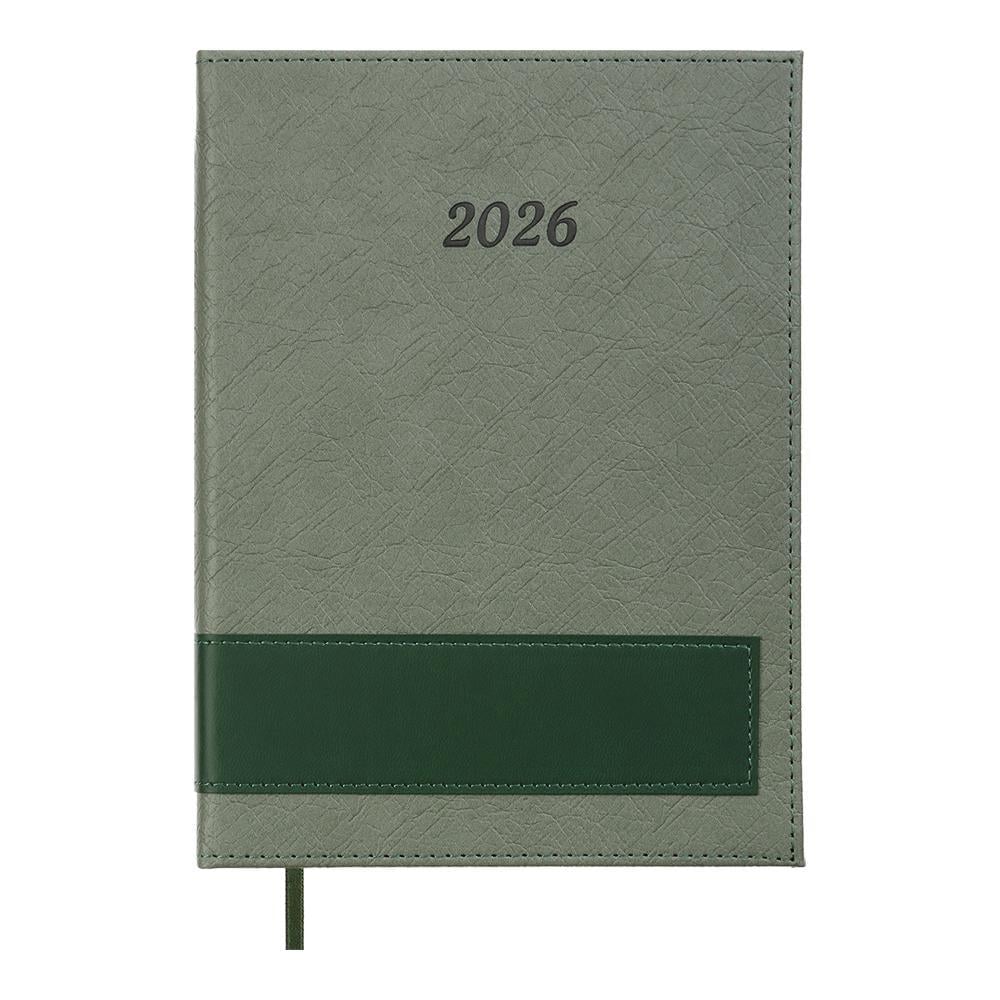Дневник датированный 2026 Buromax Prestige A5 336 стр. Зеленый (BM.21147-04)