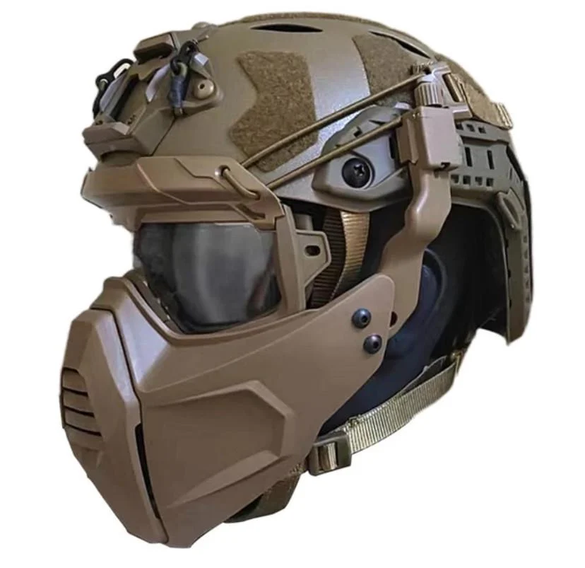 Маска-окуляри Ghost Iron Man з кріпленням до шолома Airsoft Койот (MK001016) - фото 2 Маска-окуляри Ghost Iron Man з кріпленням до шолома Airsoft Койот (MK001016) - фото 2