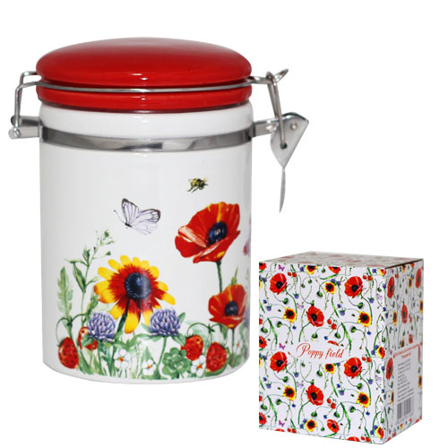 Емкость для сыпучих продуктов SNT Полевой мак d 9,5 см h 11 см 750 л (629-5)