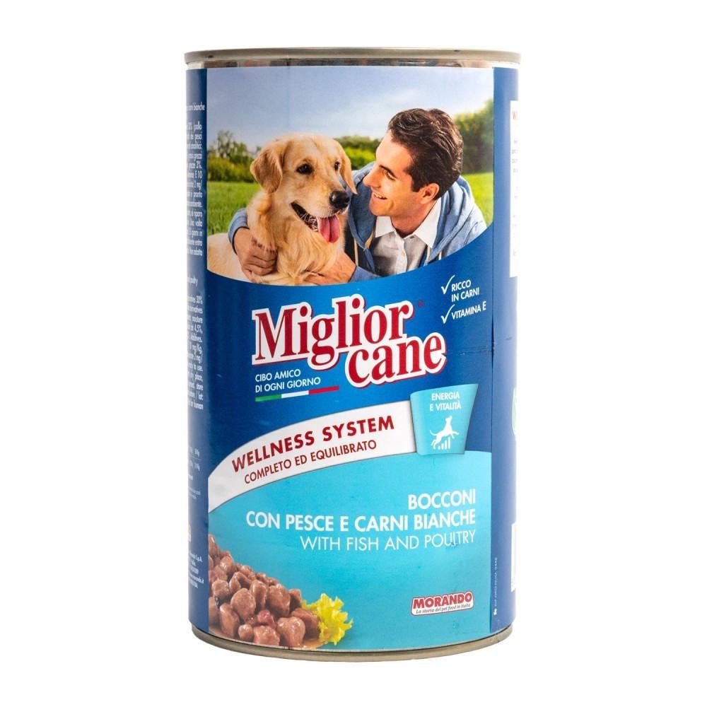 Корм влажный Migliorcane для собак с рыбой и птицей 1,250 кг (8007520011488) Корм влажный Migliorcane для собак с рыбой и птицей 1,250 кг (8007520011488)