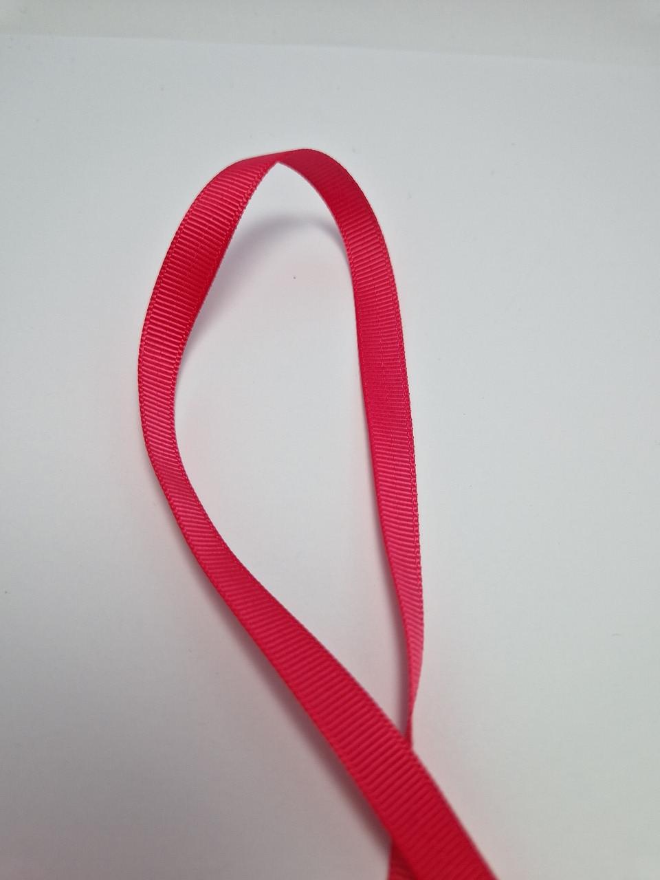 Стрічка репсова 1 см Полуничний (1853760444)