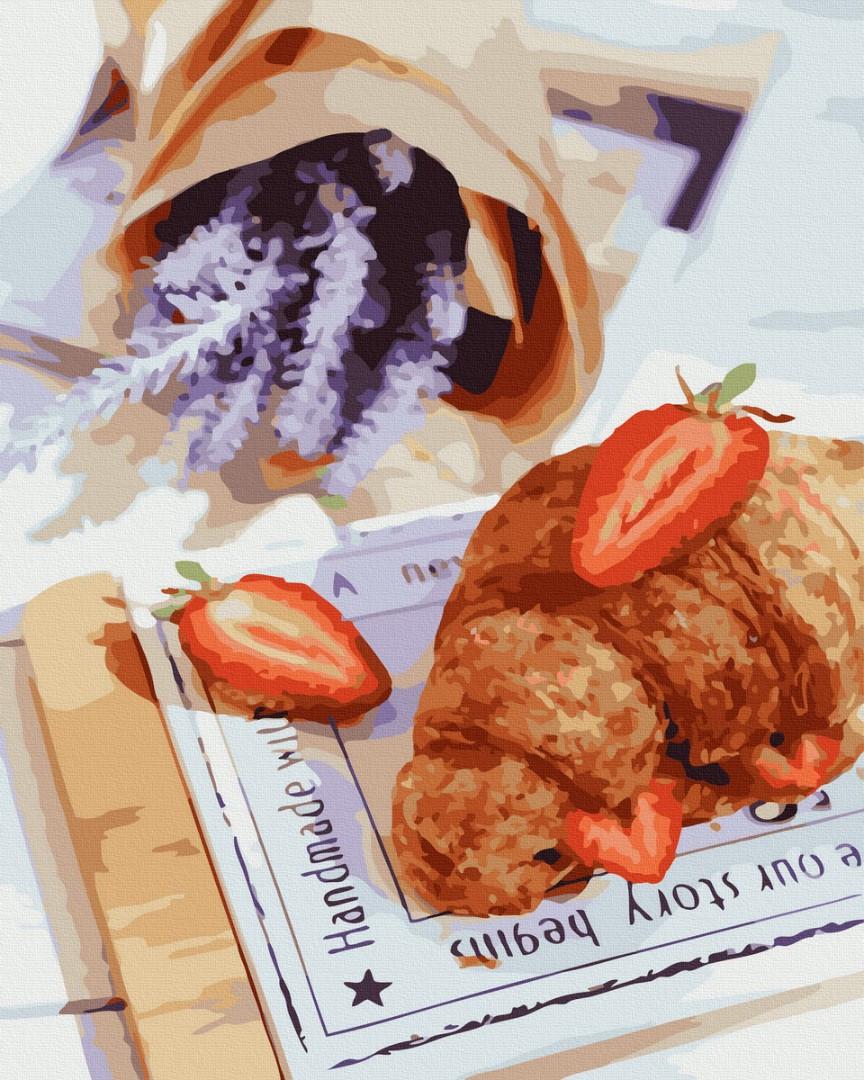 Картина по номерам Brushme Фруктовый круассан 40х50 см (GX41152)