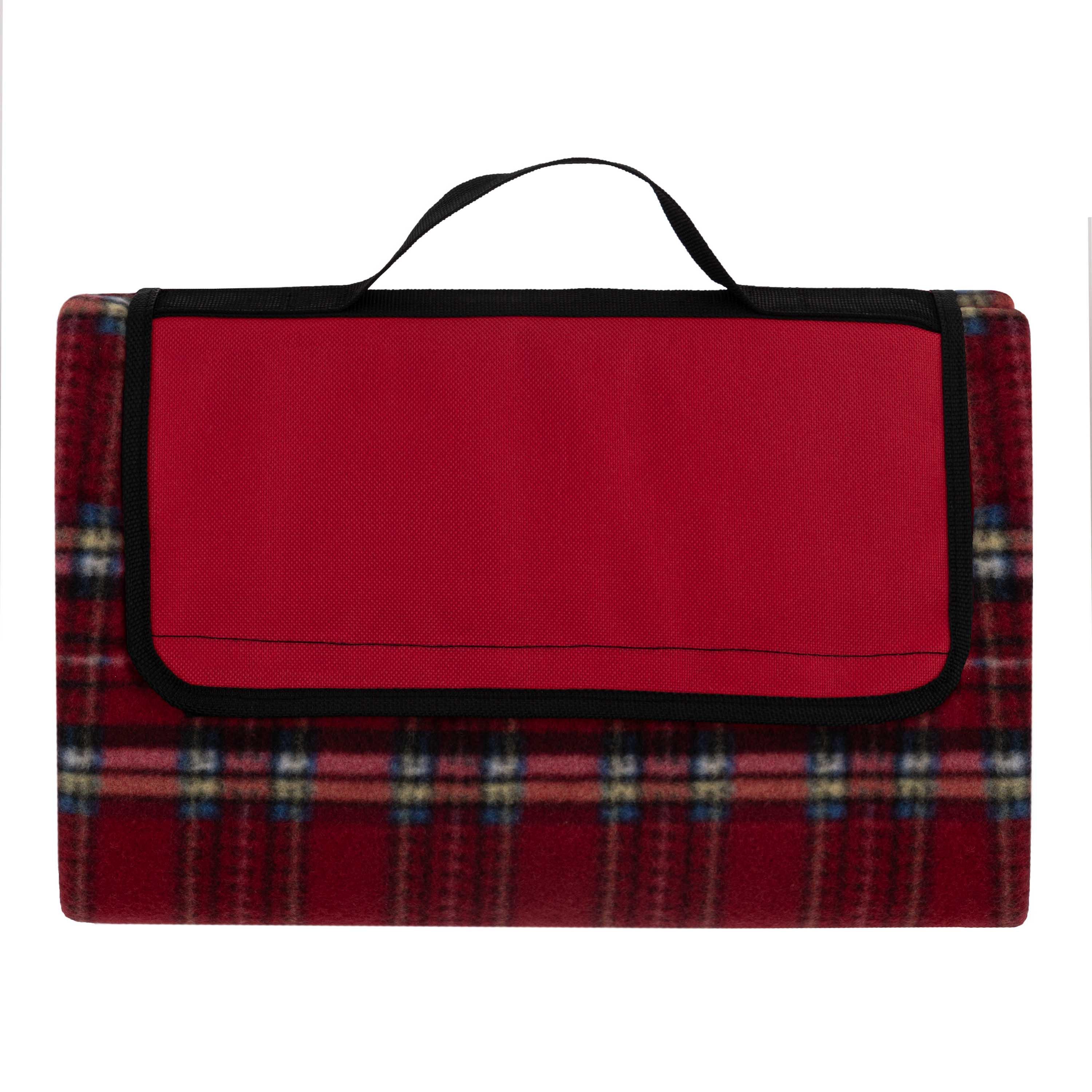 Плед Ardesto Picnic Клітинка 100% поліестер 130х170 см Червоний (ART0916RC) - фото 8