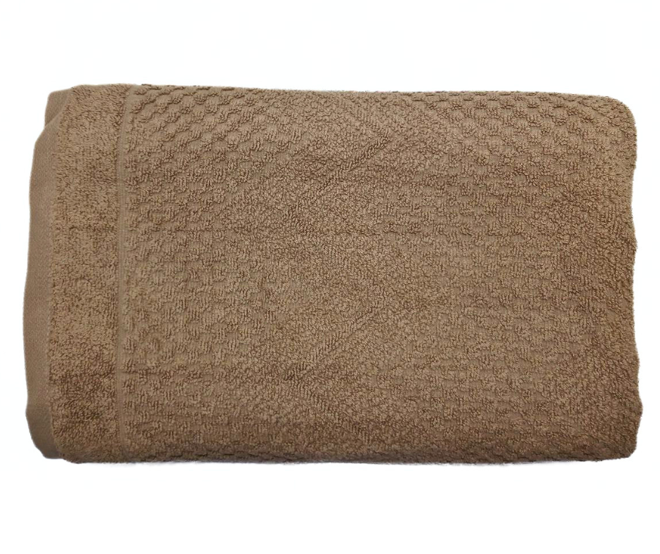 Рушник махровий Cotton Area Zikzak Bukle 70х140 см Світло-коричневий (12696) - фото 1 Рушник махровий Cotton Area Zikzak Bukle 70х140 см Світло-коричневий (12696) - фото 1