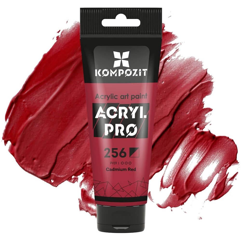 Акриловая краска ART Kompozit 256 75 мл Кадмий красный (59256) - фото 1