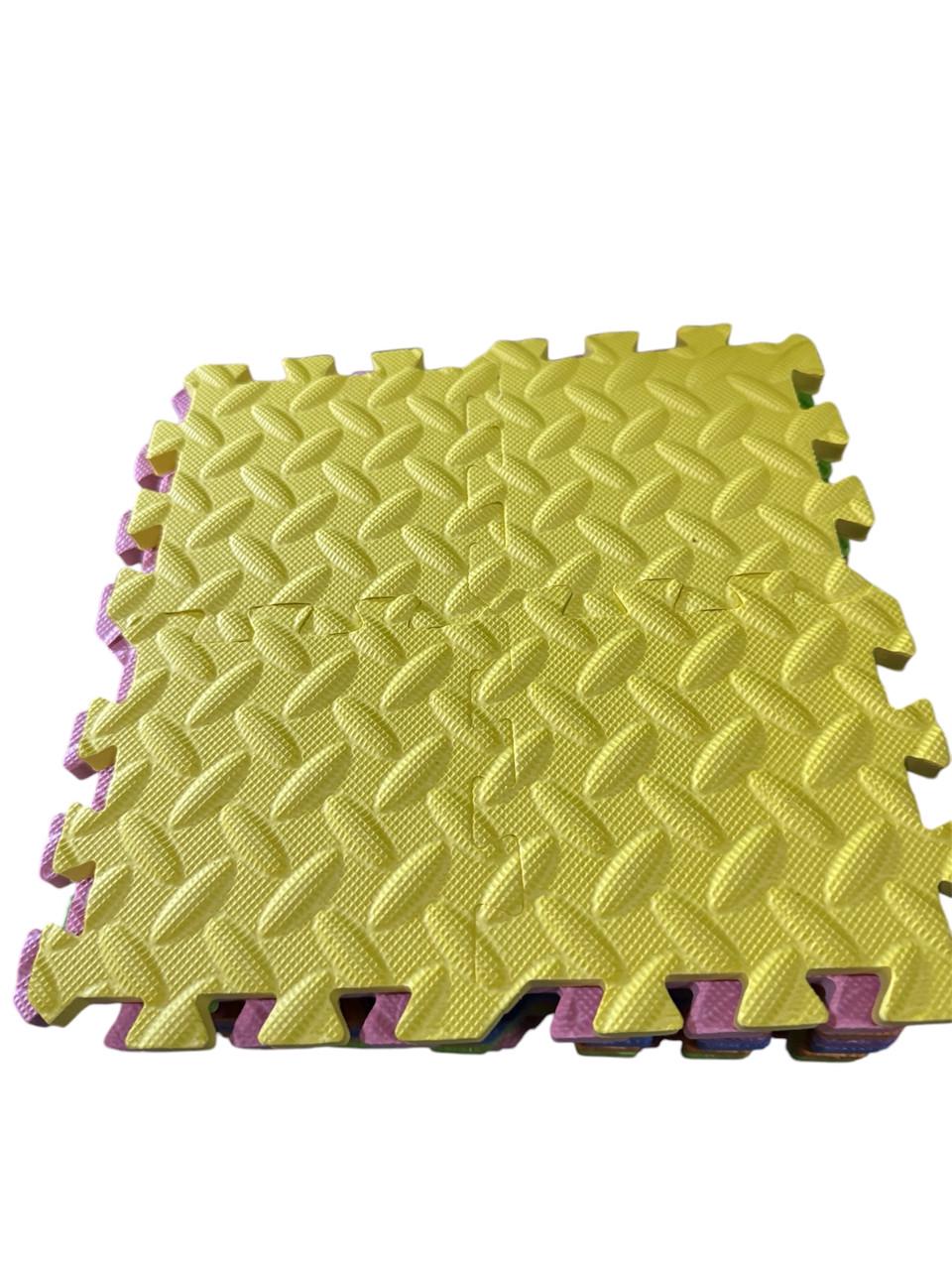 Килимок-пазл Веселка набір EVA 088 м2 товщина 8-10 мм щ. 100 кг/м3 135х135 см 48 шт. - фото 4