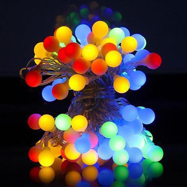 Гирлянда светодиодная Lesko Balls YQ001 10 м Разноцветный (1421083)