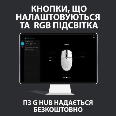 Комп'ютерна мишка Logitech G102 Lightsync Black (910-005823) - фото 2