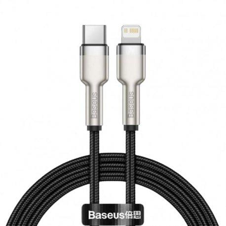 Кабель BASEUS Cafule Metal Type-C to Lightning PD 20W 1 м Black (CATLJK-A01)