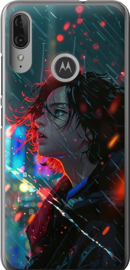 Чехол на Motorola Moto E6 Plus Ночные огни (6096u-1780-42517)