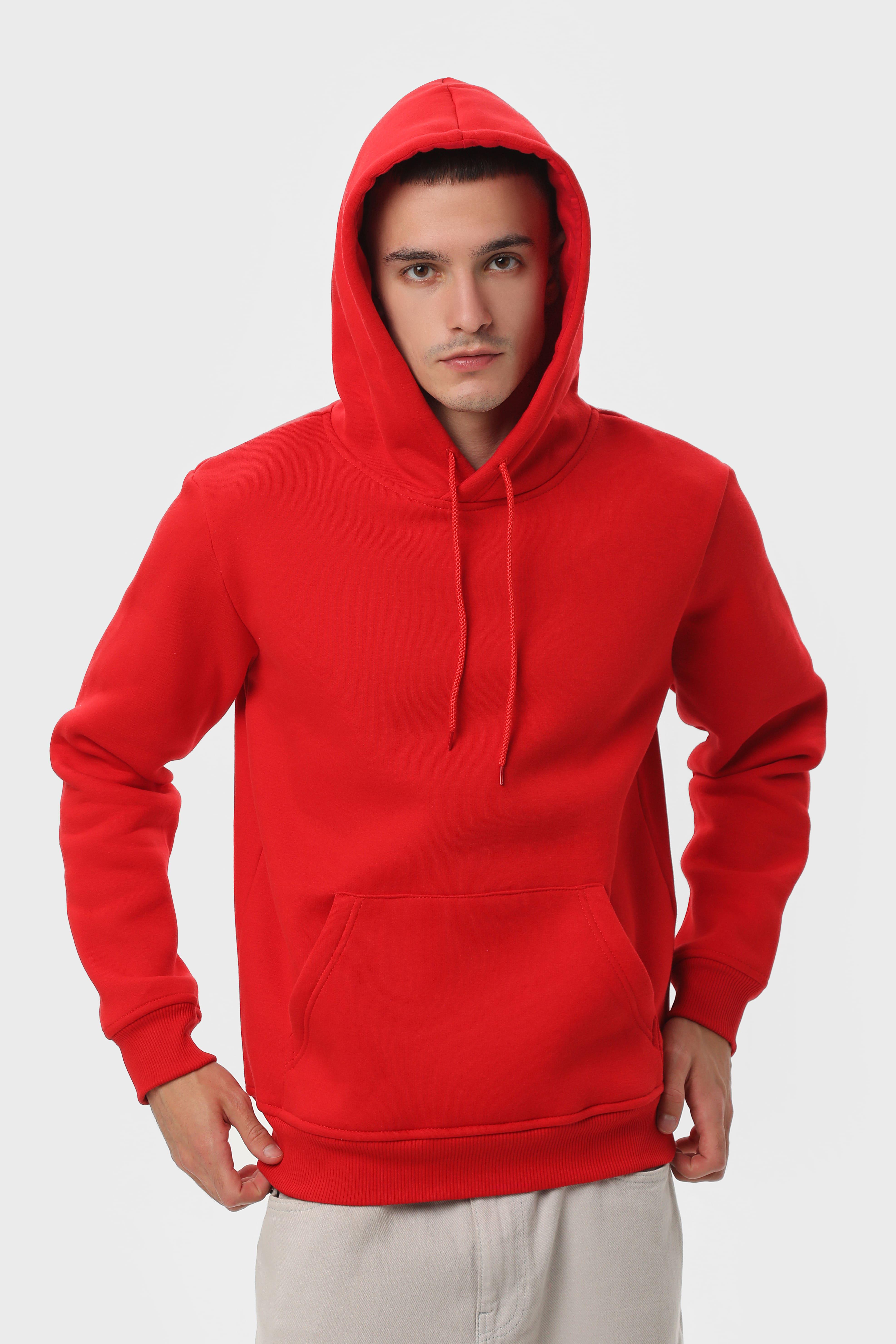 Худі утеплений RAY BASIC U0401 UNISEX XS Червоний - фото 3