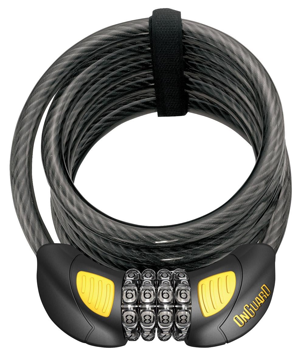 Замок Onguard DOBERMAN GLO кодовый на 4 цифры с LED-подсветкой 185 см х12 мм