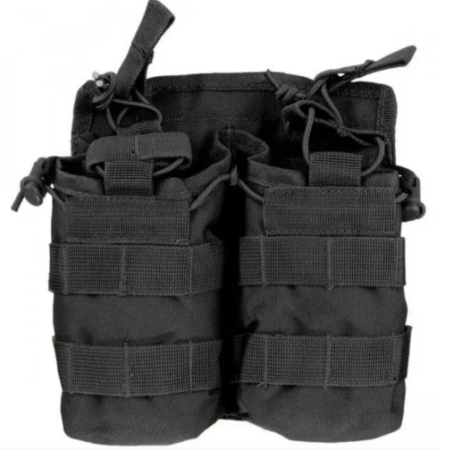 Подсумок для магазина двойной Mil-Tec Черный (13497002)