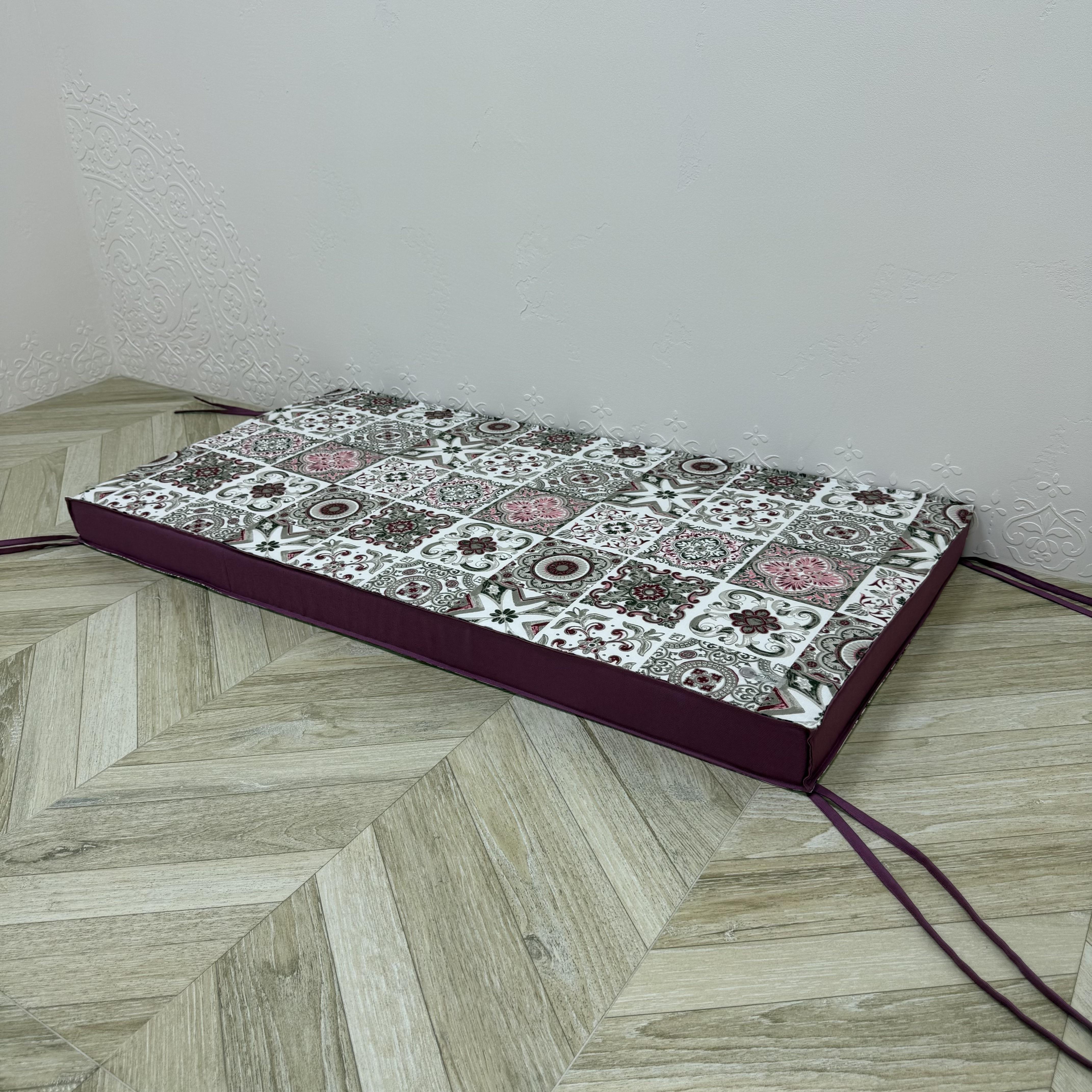 Матрац Comfort Home Abstraction на підвіконня/каркаси/піддони/садові меблі панама 160х40х8 см