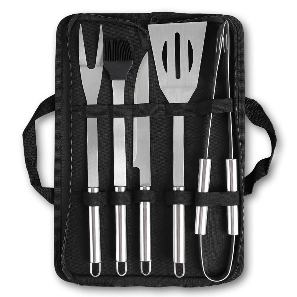 Набор для гриля и барбекю из нержавеющей стали 5 пр. в кейсе (HP-20-72) Набор для гриля и барбекю из нержавеющей стали 5 пр. в кейсе (HP-20-72)