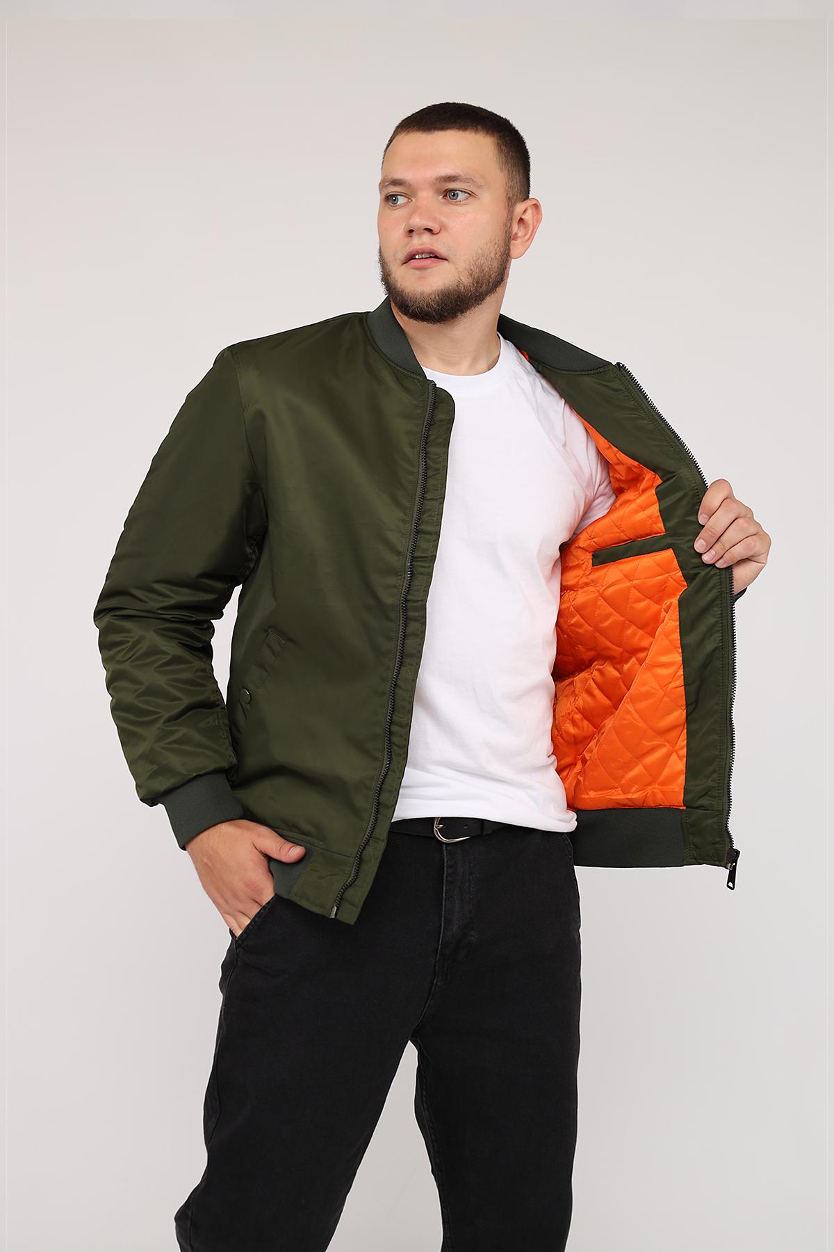 Куртка мужская ЦБ-00279736 р. 46 Хаки (28422330) - фото 2 Куртка мужская ЦБ-00279736 р. 46 Хаки (28422330) - фото 2