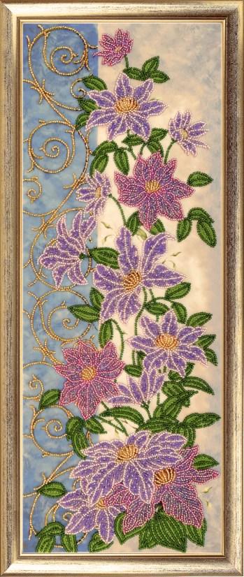 Набір для вишивання бісером BUTTERFLY 156 Панно з клематисами 49х18 см (156)